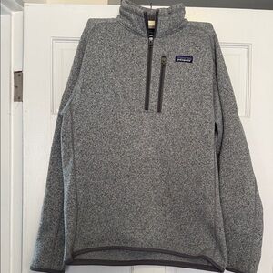 Patagonia Men’s Gray Quarter-Zip Fleece Pullover - Park City Logo